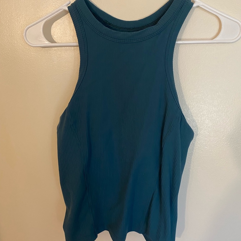 Ribbed nulu racer back yoga tank